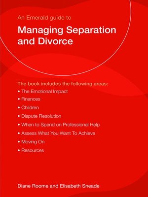 cover image of An Emerald Guide to Managing Separation and Divorce